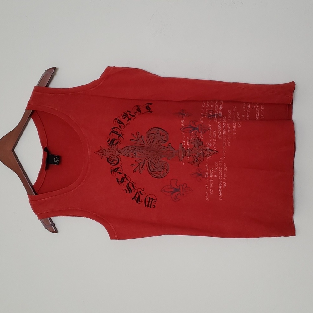 Grudge/y2k orange top with graphic